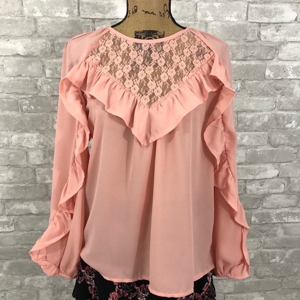 RolyPoly Lace Ruffle Blouse